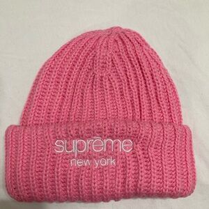 Supreme White Knit Beanie